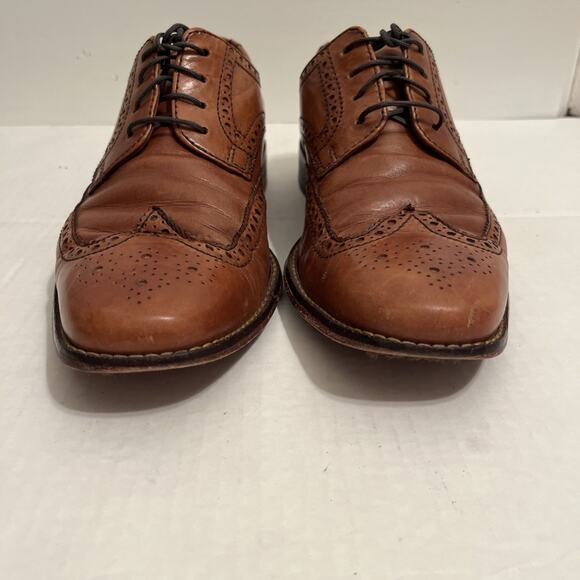 Cole Haan Giraldo Air Mens 8.5 M Wingtip Oxfords Dress Shoes Leather C09303 - Picture 2 of 13